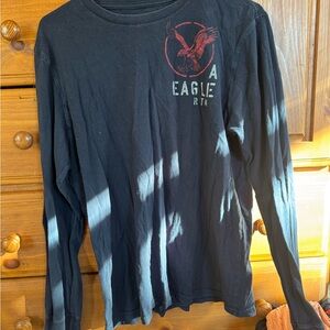 American Eagle Outfitters Black Long Sleeve Tee